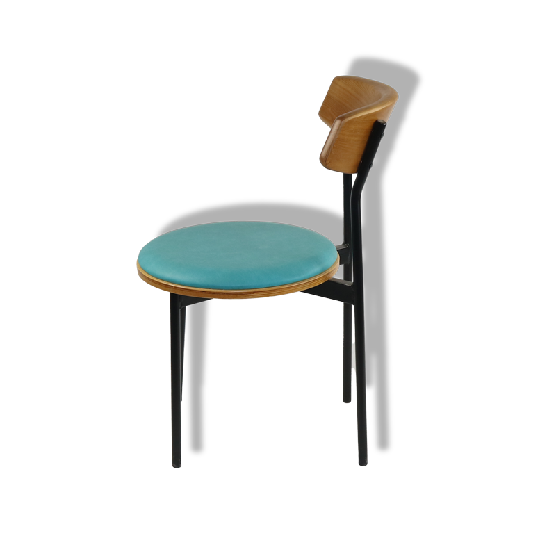 Iron curved circular chair