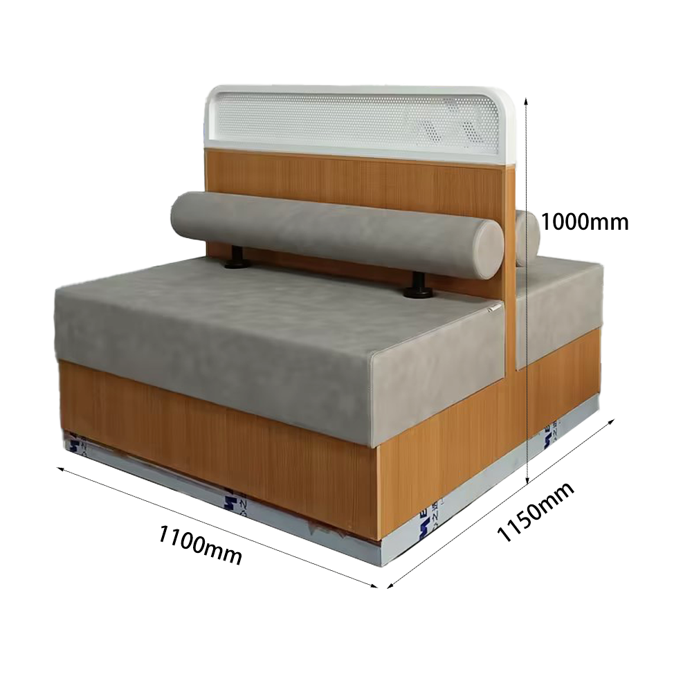 Flexible double row booth