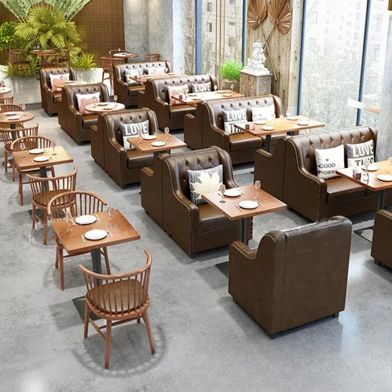 Single Row Restaurant Booths-4 Single Row Restaurant Booths-4