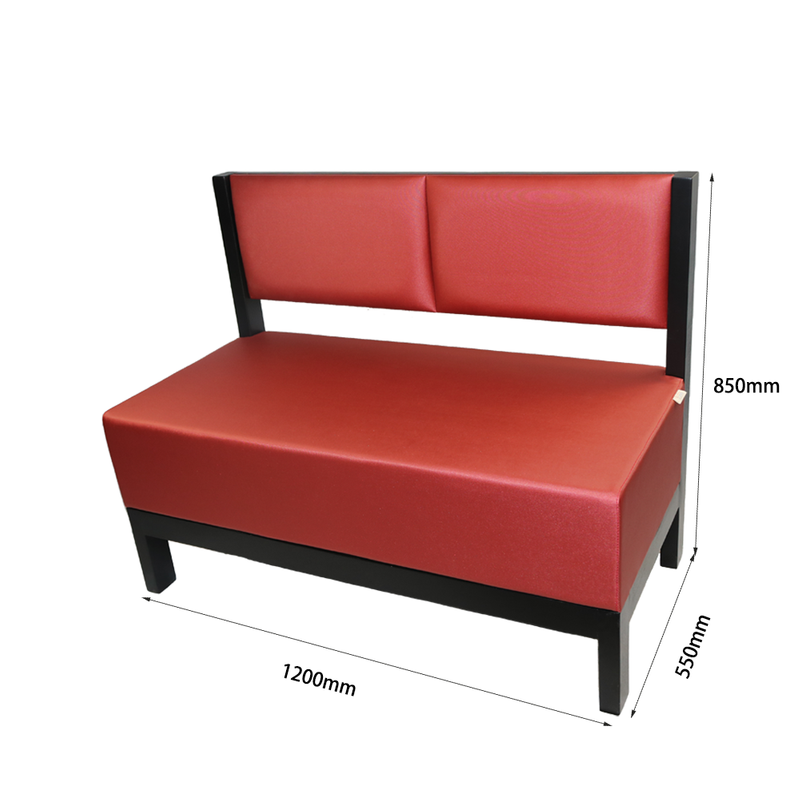 Iron Base Single Row Booth