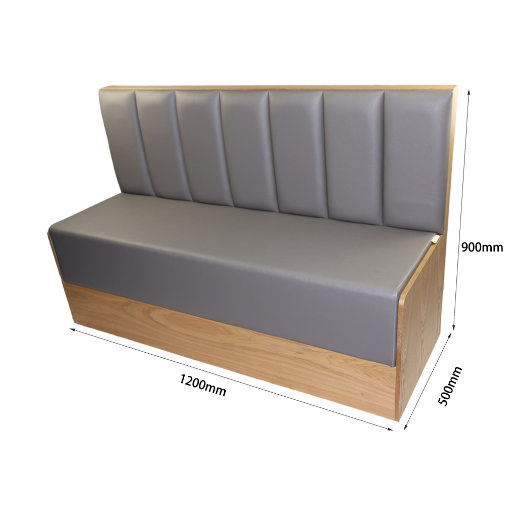 Wooden flexible single row booth