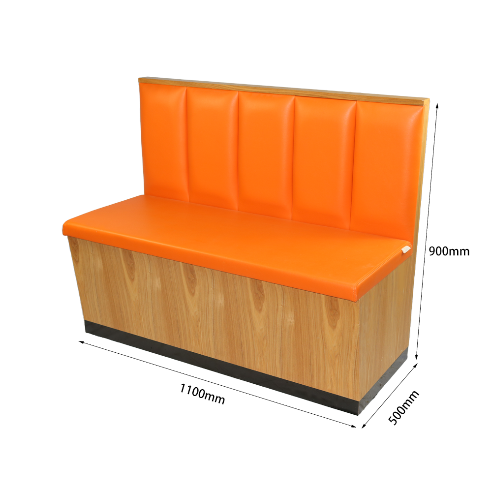 Wooden flexible single row booth