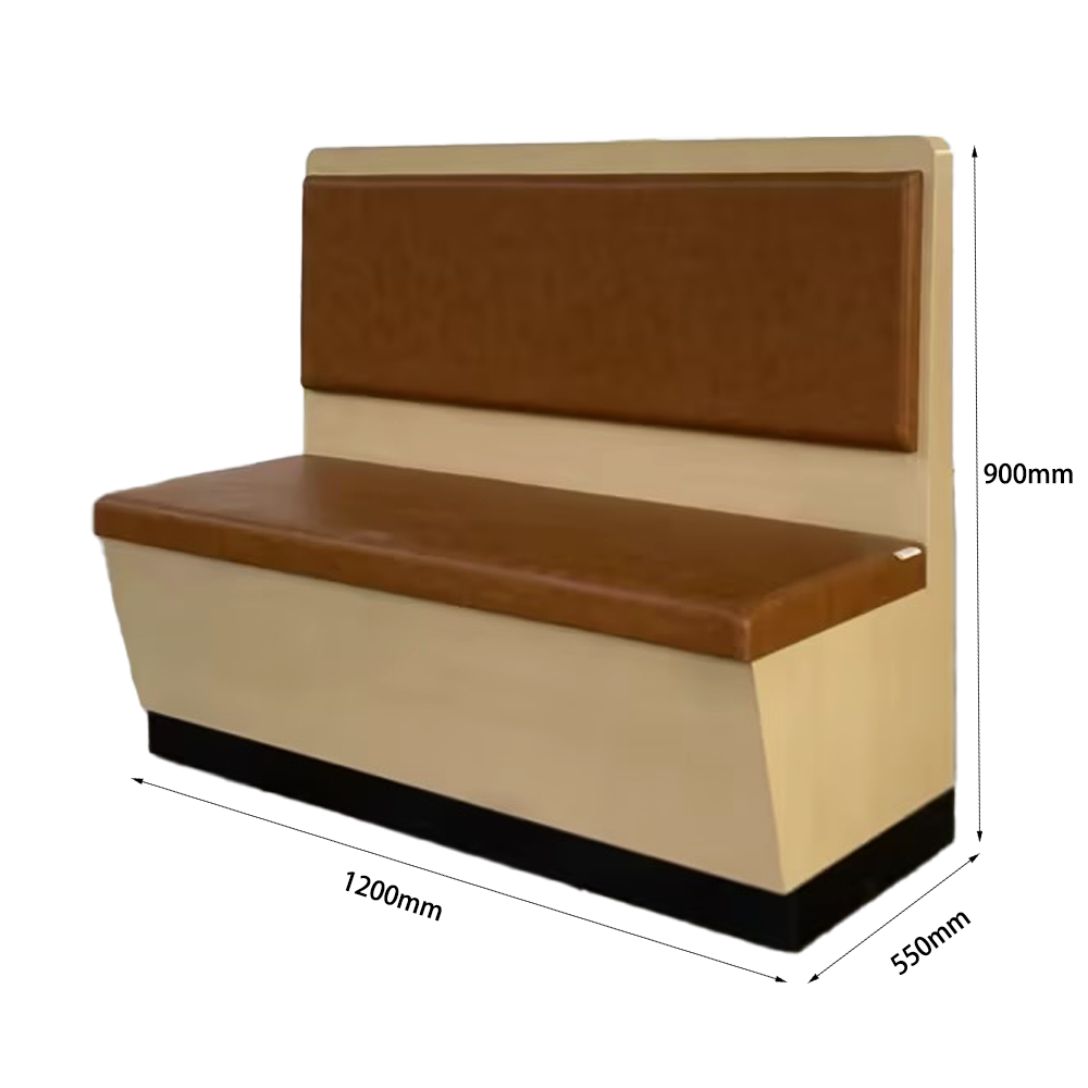 Wooden flexible single row booth